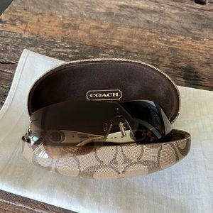 Coach sunglasses. With case and cloth.